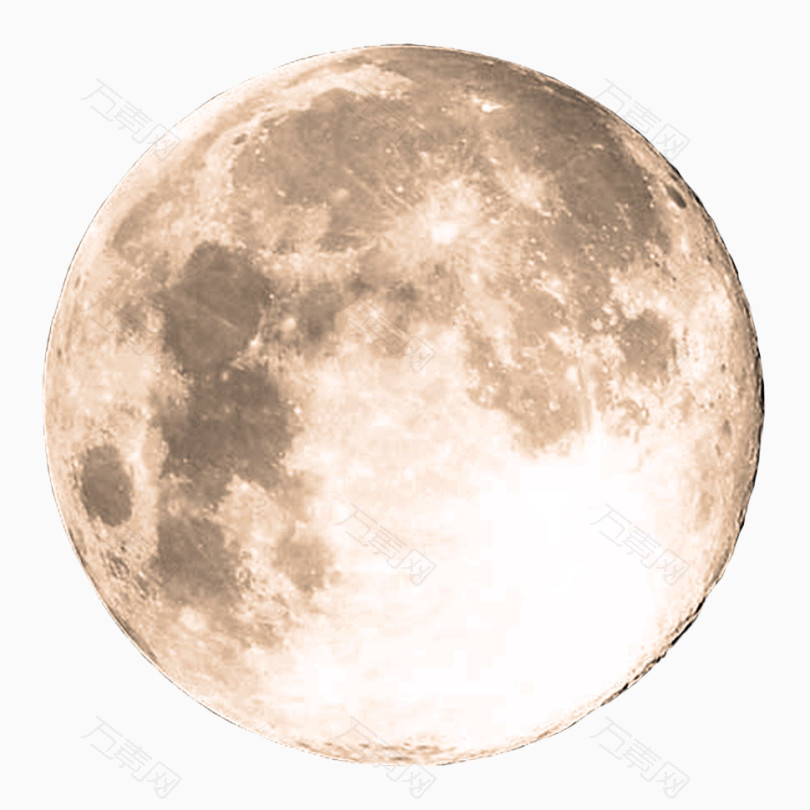 月亮卡通月牙图片月亮表面