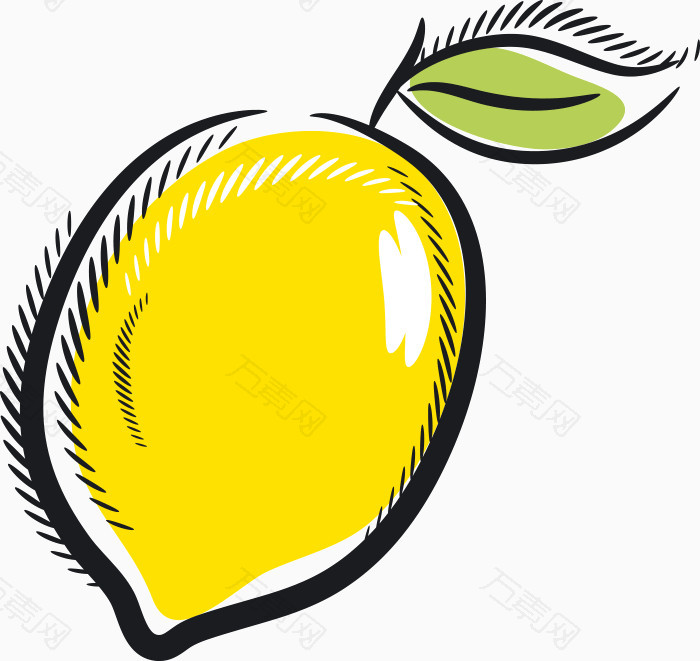 卡通水果柠檬素材