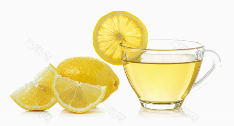柠檬切片和柠檬水高清摄影图片