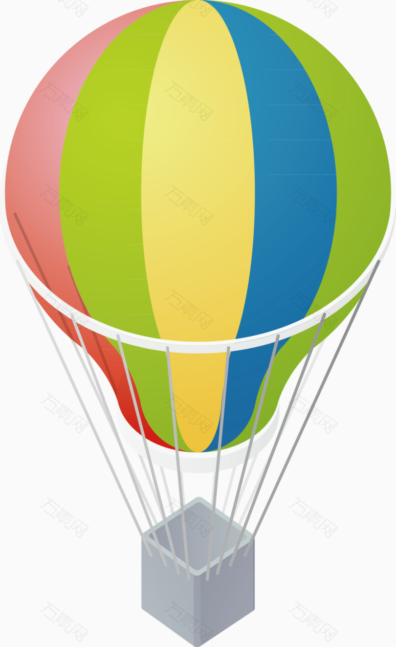 彩色热气球高清png