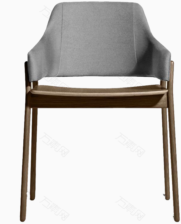 日式简约素色单人椅子