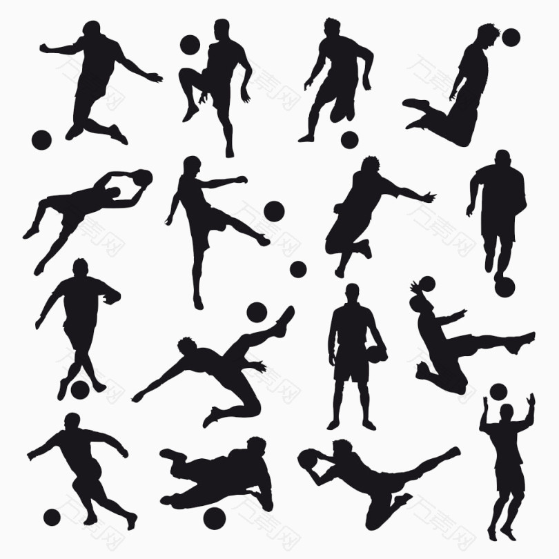 足球运动标志小人图片