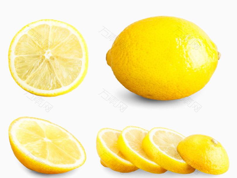 黄色多汁柠檬