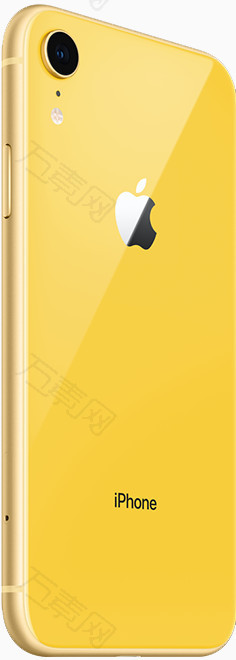 iphonexr手机黄色款背面