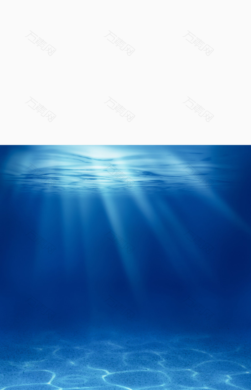 阳光照射的海底高清图片素材
