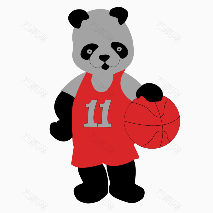 打篮球的熊猫