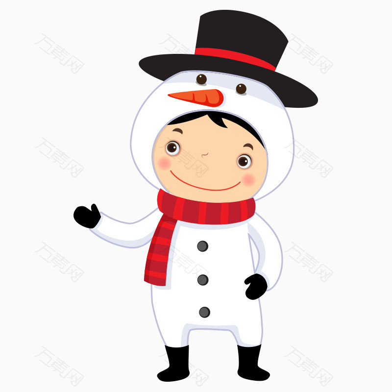雪人装饰儿童