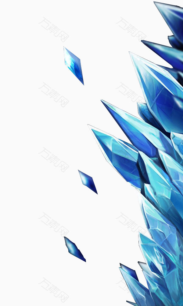 蓝色菱形钻石