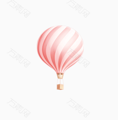 淡粉色的热气球