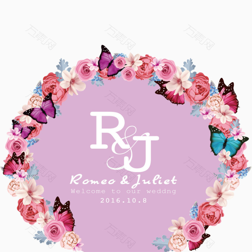 婚礼花logo