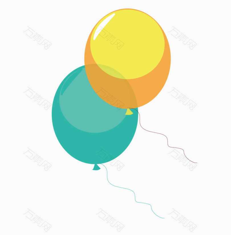 扁平化装饰气球
