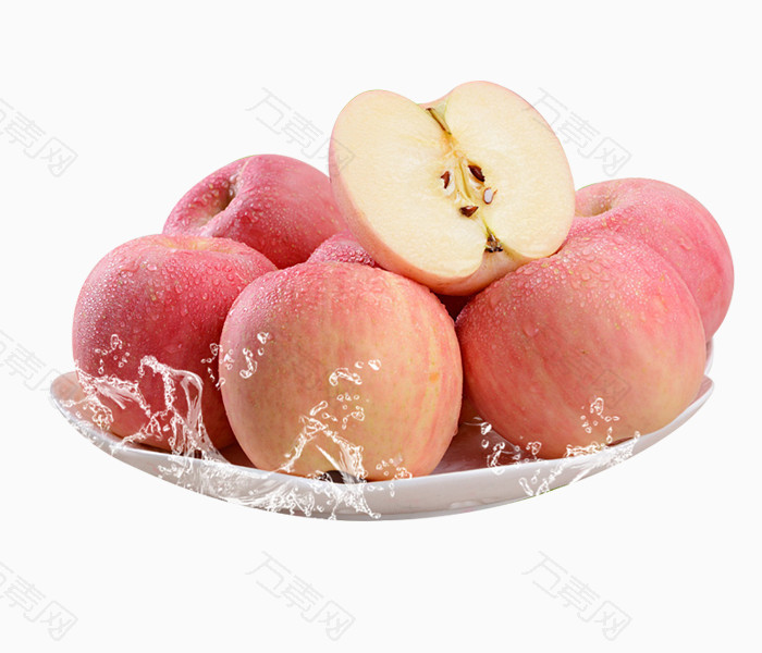 清新生鲜水果烟台红富士苹果