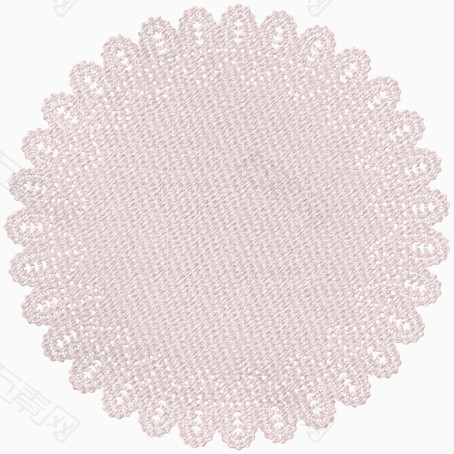 圆形花纹编织桌布图案