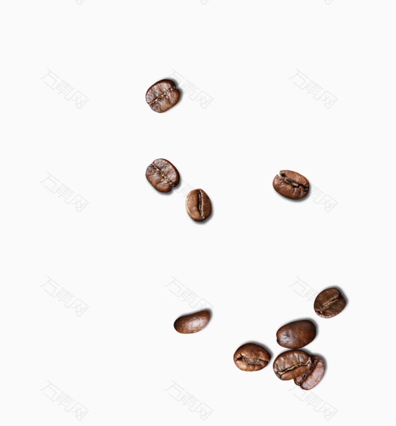 散布的咖啡豆