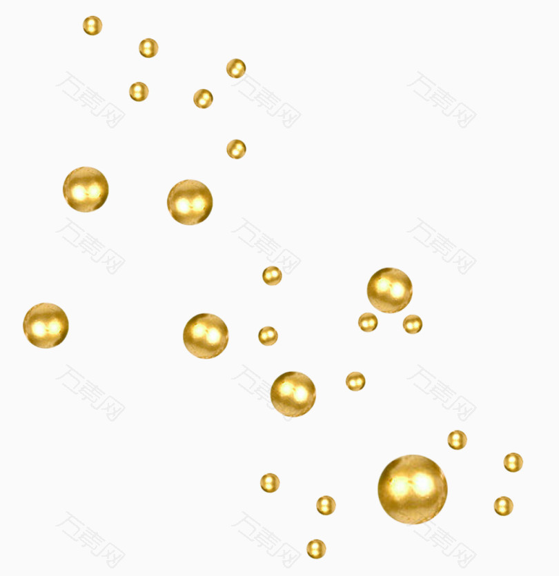 金色气泡元素