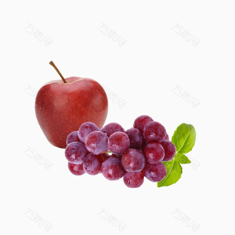 水果苹果葡萄免抠素材