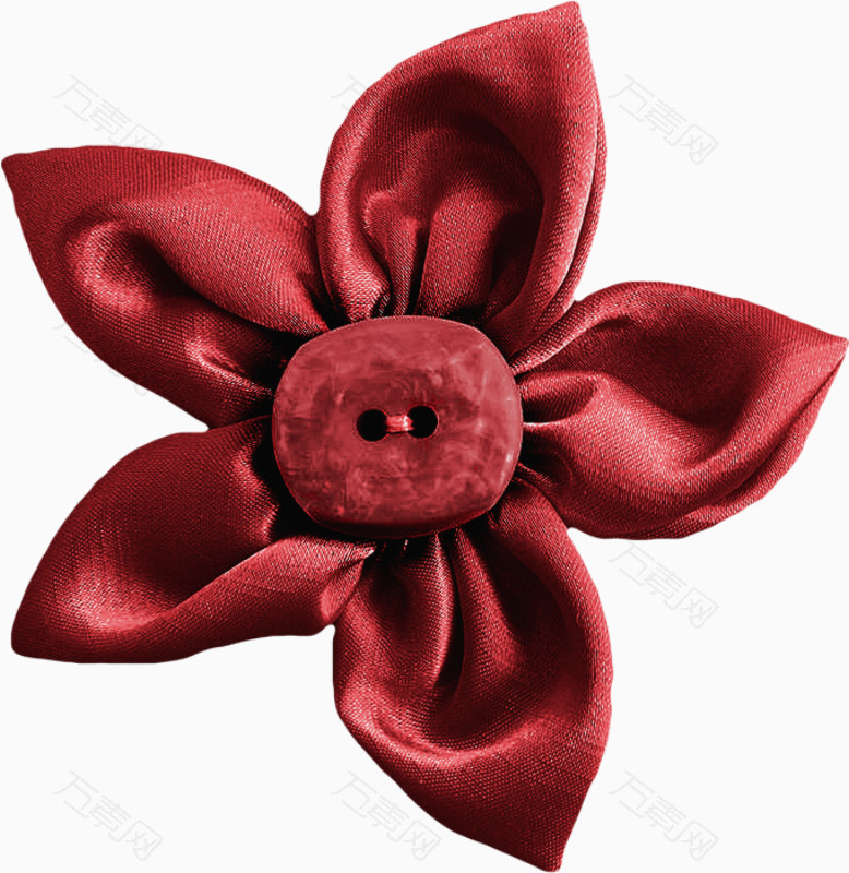 红花装饰纽扣