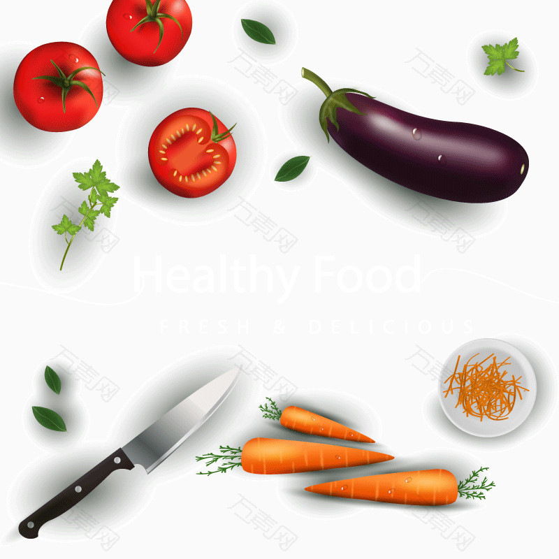 健康食品海报矢量素材