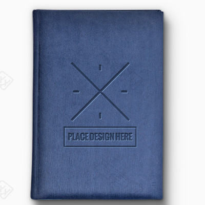 蓝色皮质笔记本