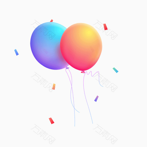 气球装饰元素