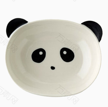 卡通熊猫盘子