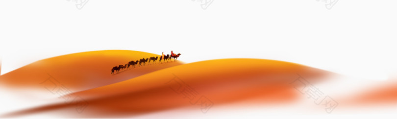 金色沙漠骆驼十一旅游出游
