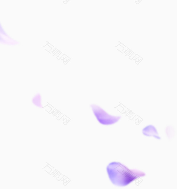 淡紫色花瓣飘落