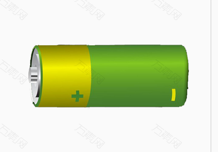 黄色绿色拼接电池