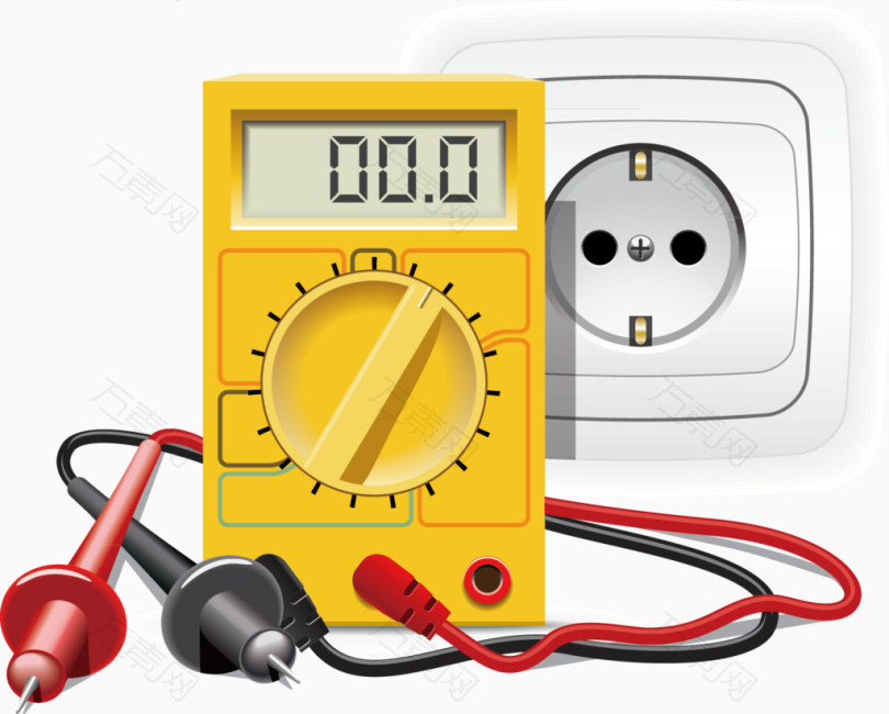 电表装饰矢量素材