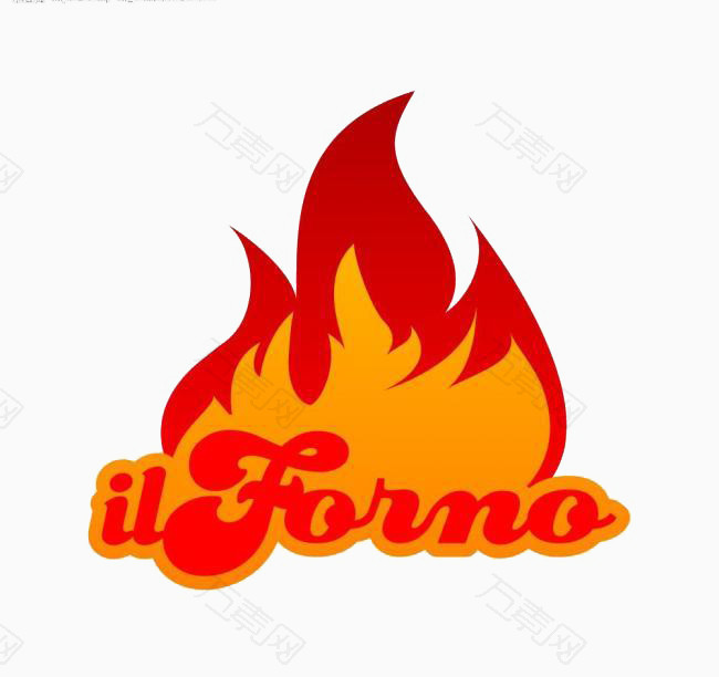 卡通质感的火焰logo