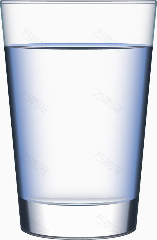 银灰色玻璃水杯