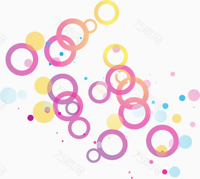 彩色圆环圆圈
