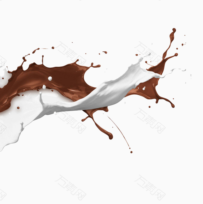 巧克力牛奶飞溅
