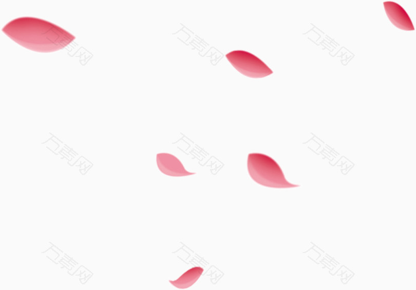 漂浮粉色花瓣桃花瓣