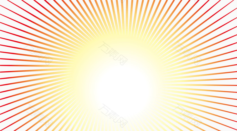 太阳阳光矢量图