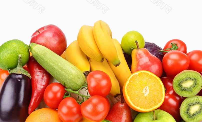一堆蔬菜水果