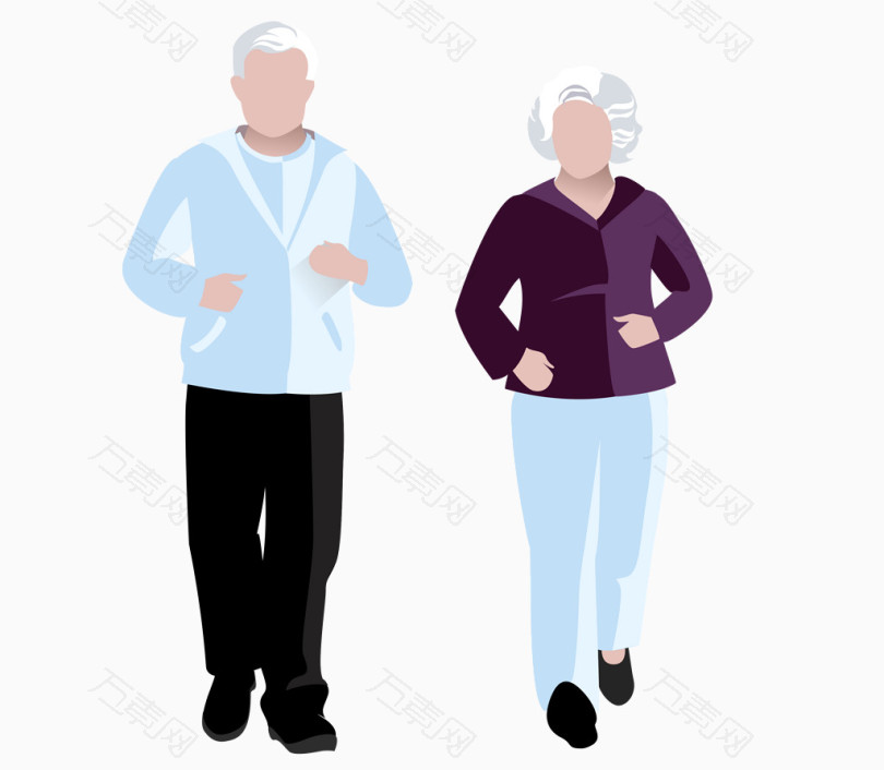 老爷和老奶奶慢跑