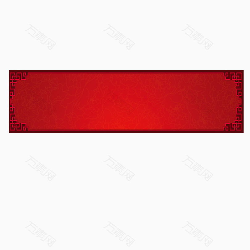 红色牌匾古典中式风格边框