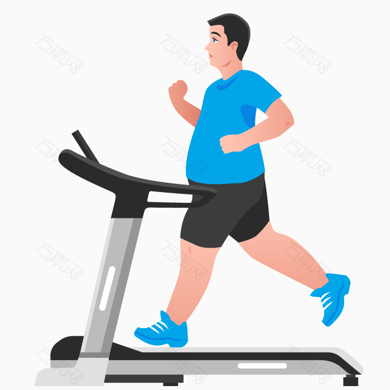 健身减肥跑步机跑步