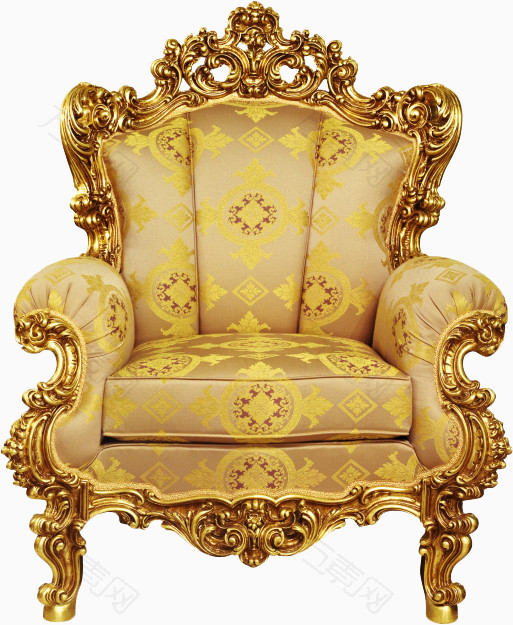 欧式奢华黄金座椅