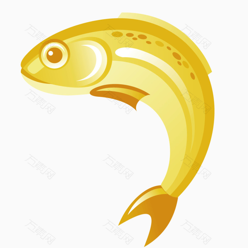 黄色金鱼质感动物
