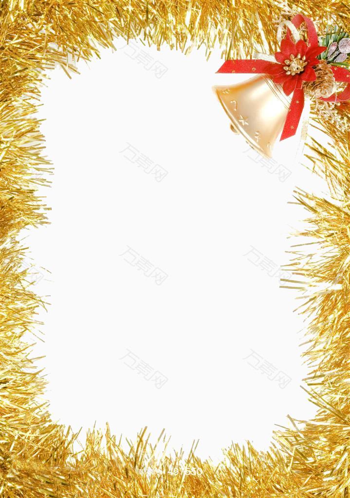 圣诞节金色边框铜铃