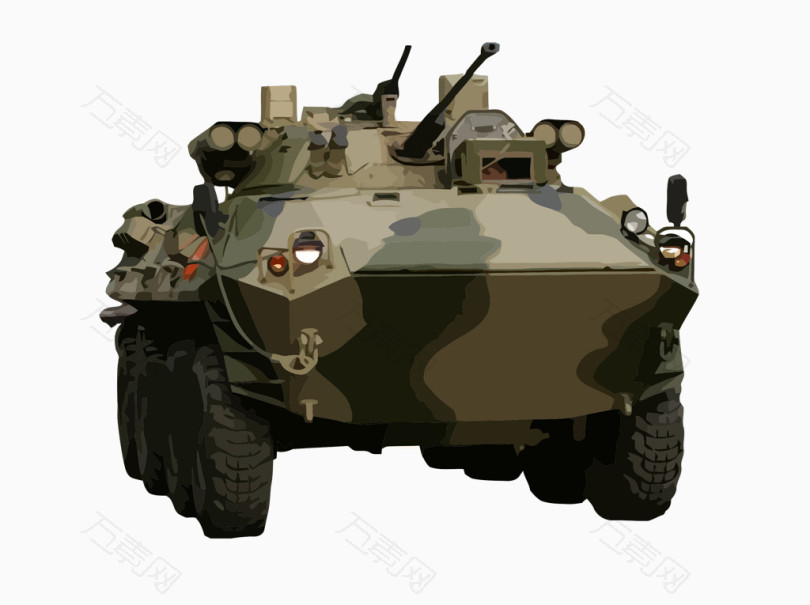 迷彩军事坦克车