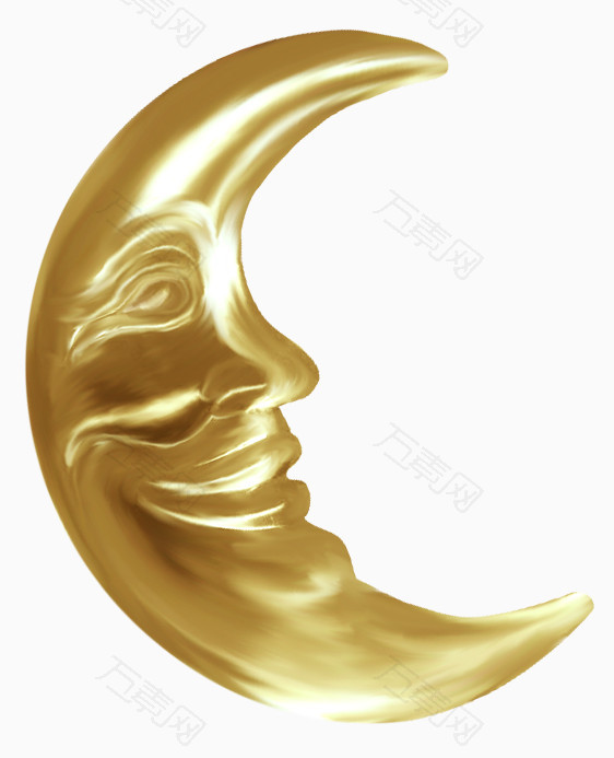 月亮图标手绘月牙