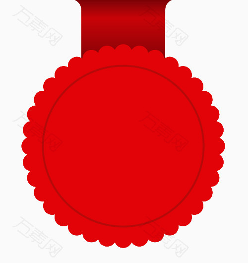 红色奖牌勋章