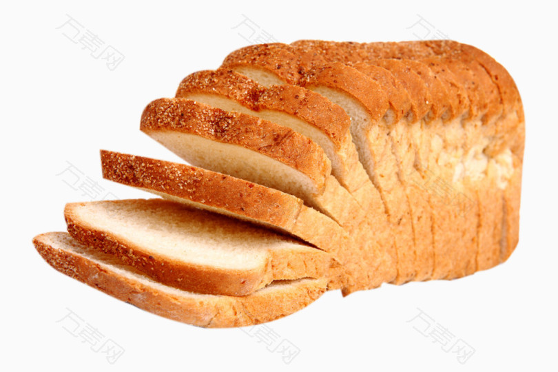 全麦面包切片实物图