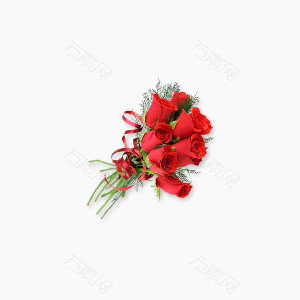 红色玫瑰花束