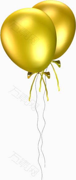 黄金色气球