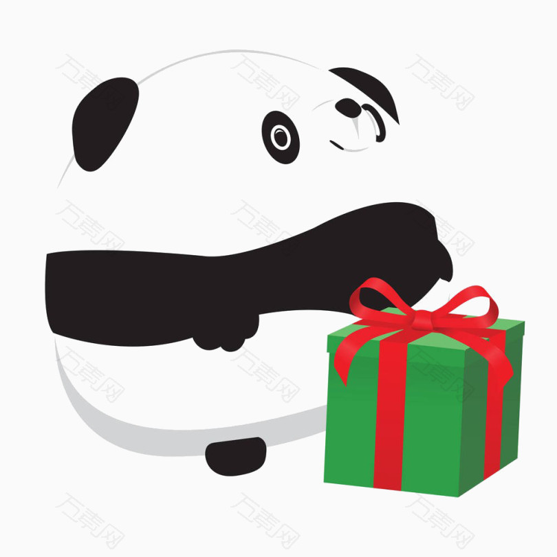 卡通熊猫礼盒