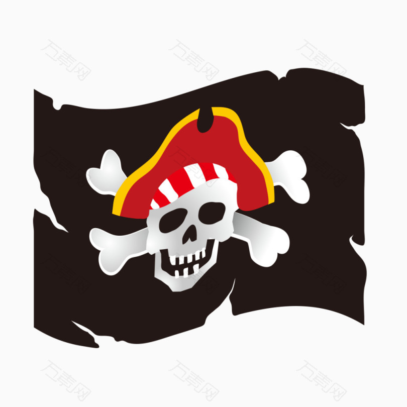 黑色海贼旗帜图像